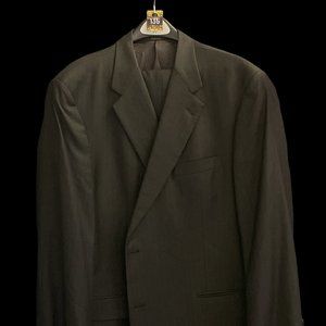 Hart Schaffner & Marx Suit. 50R. Black
